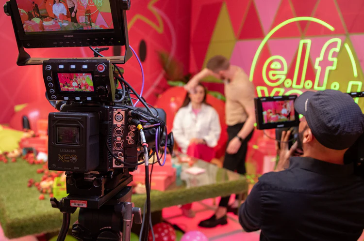 On-set live production for the E.L.F. x Loserfruit Berry Hot Drop campaign